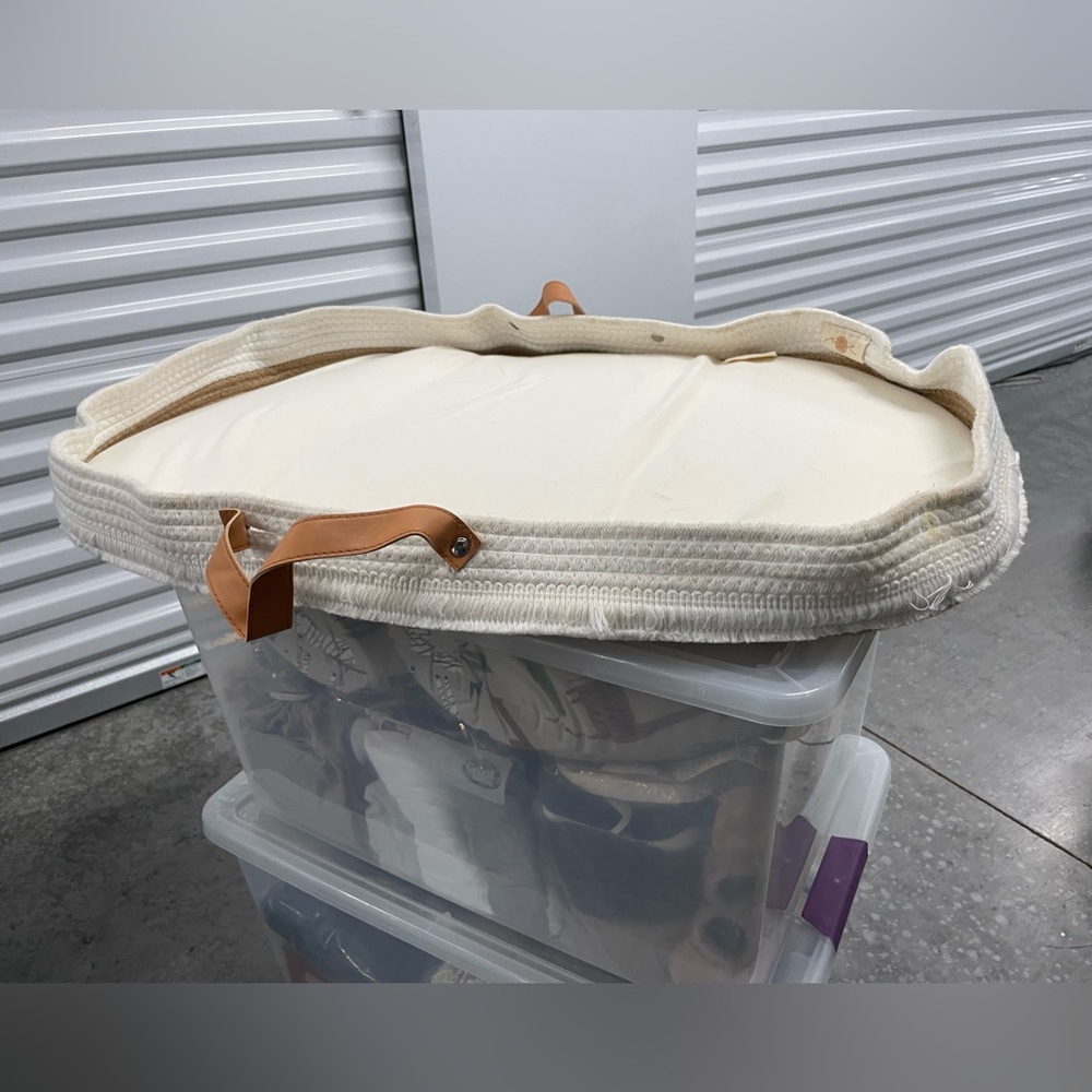 Coastfully yours original cotton rope baby changing station plus extra cover